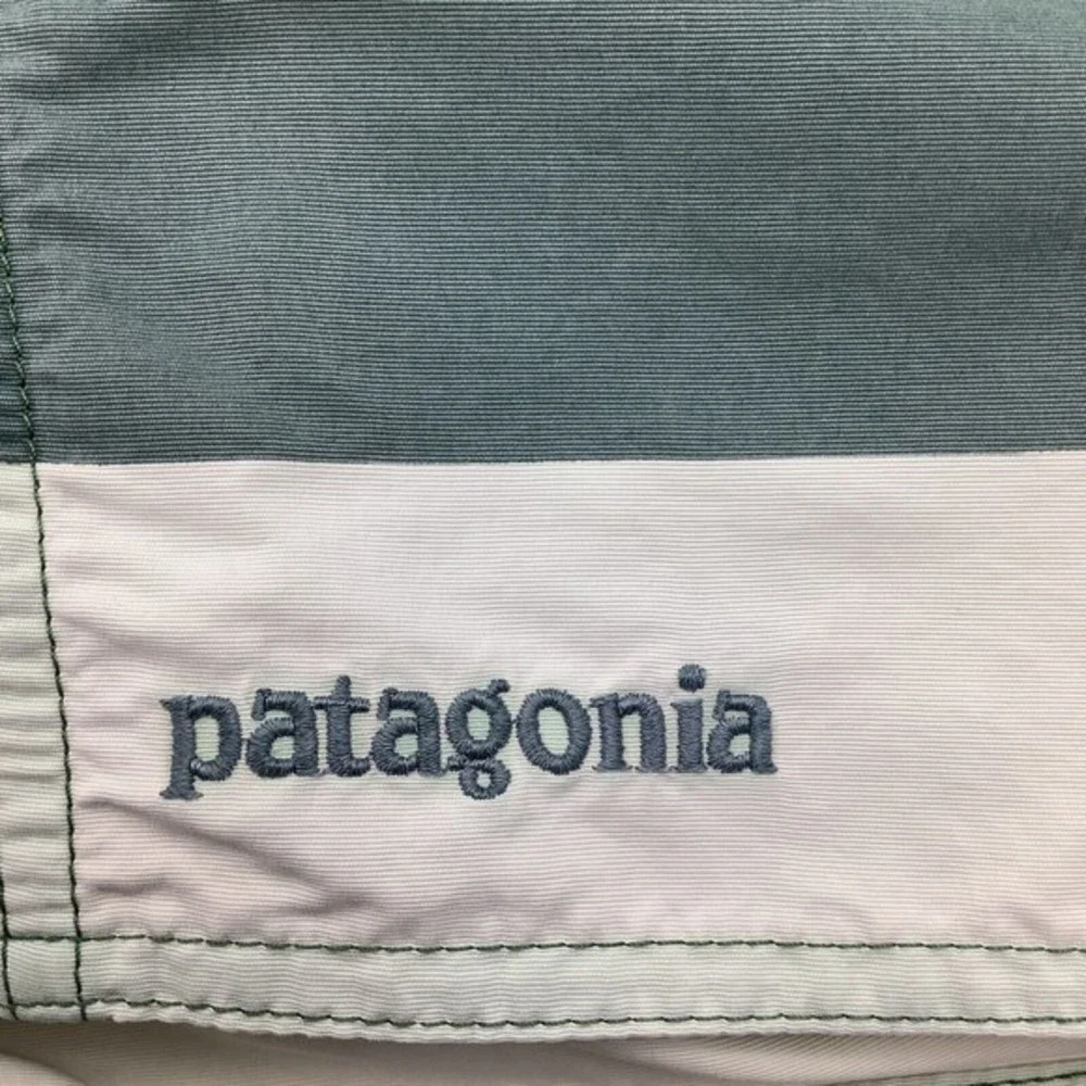 Patagonia Mens Board‎ Shorts Green Striped Size 31